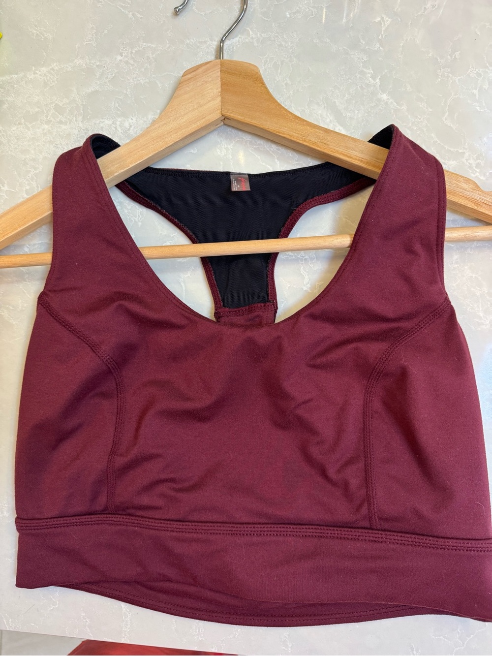 FP Movement Lightning Synergy Sports Bra M Burgundy Strappy Back - Picture 8 of 9